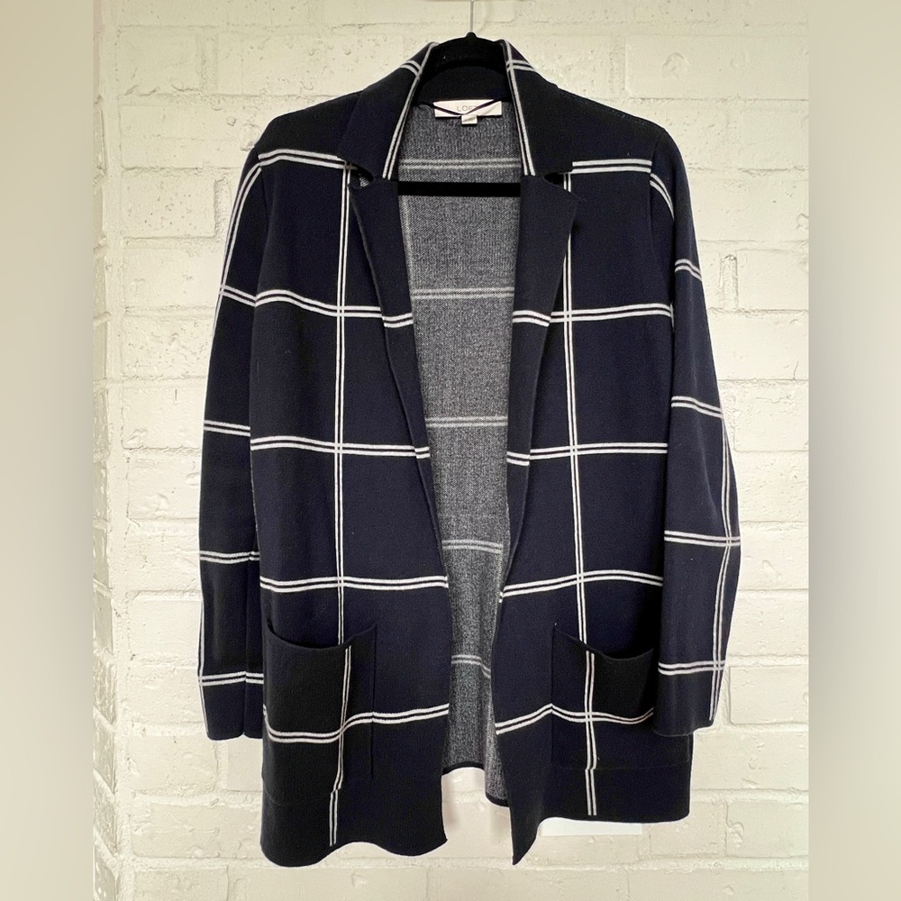 LOFT Cotton Sweater Blazer